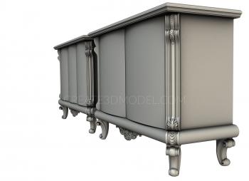 Set of furniture (KMB_0025-02) 3D model for CNC machine